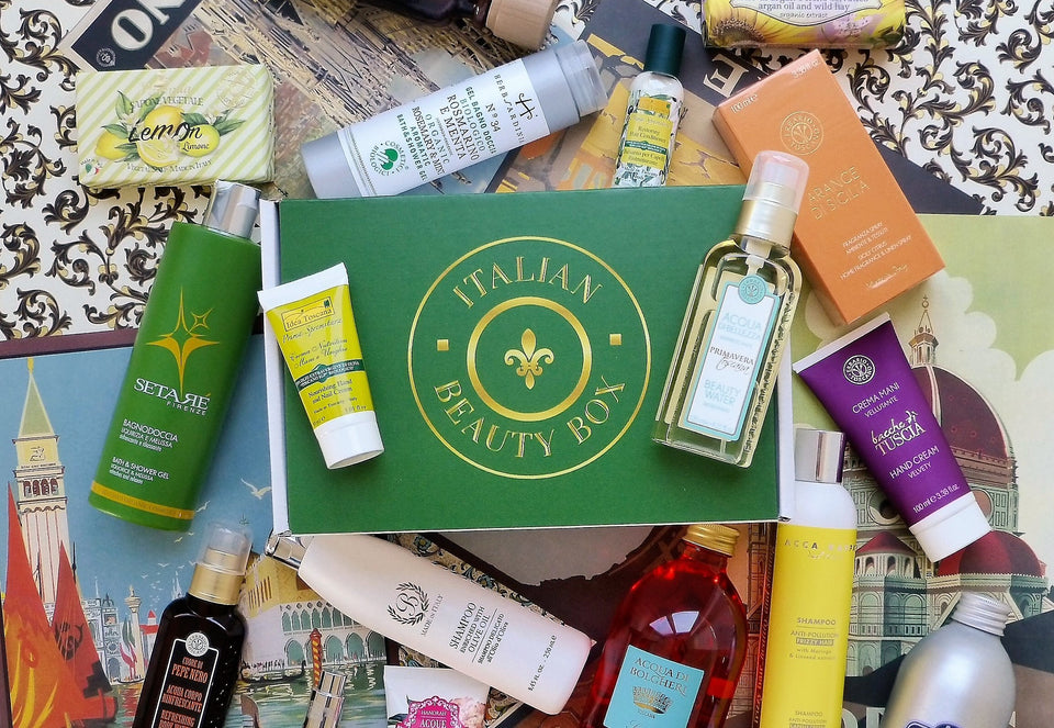 Italy Themed Subscription Box of Beauty Products